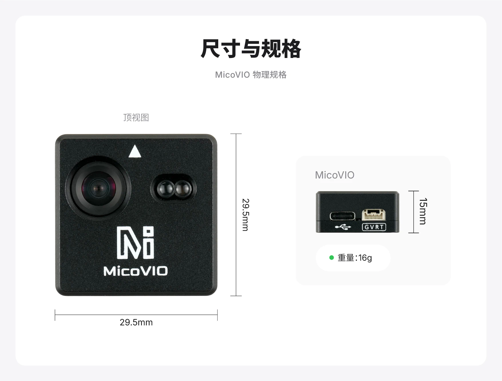 MicoVIO尺寸规格_中文