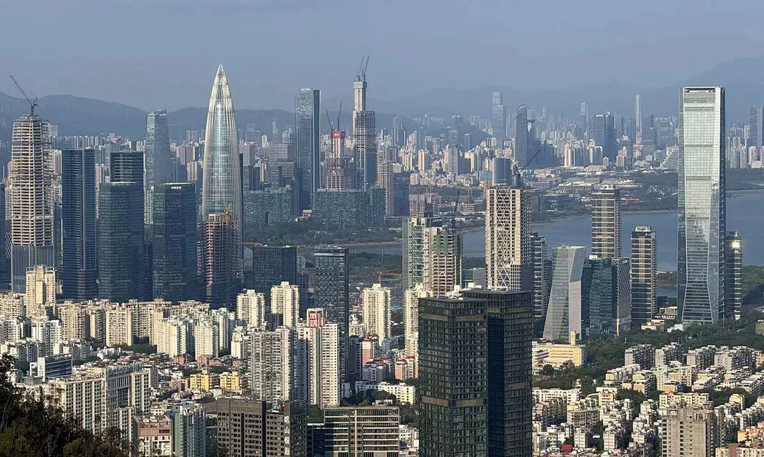 Stadtsilhouette von Shenzhen